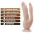 Dr. Skin 8 - double dildo ventouse (naturel)