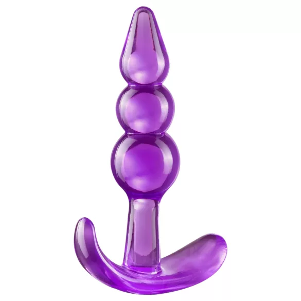 B Yours - plug anal à boules - silicone violet