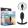 Anal Adventures Platinum - plug anal moyen - silicone noir