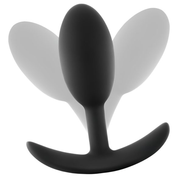 Anal Adventures Platinum - plug anal moyen - silicone noir