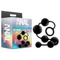 Anal Adventures L - Plug anal perlé (noir)