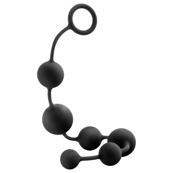 Anal Adventures L - Plug anal perlé (noir)