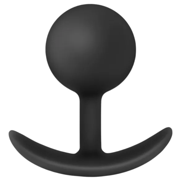 Anal Adventures Platinum - plug anal vibrant - silicone noir
