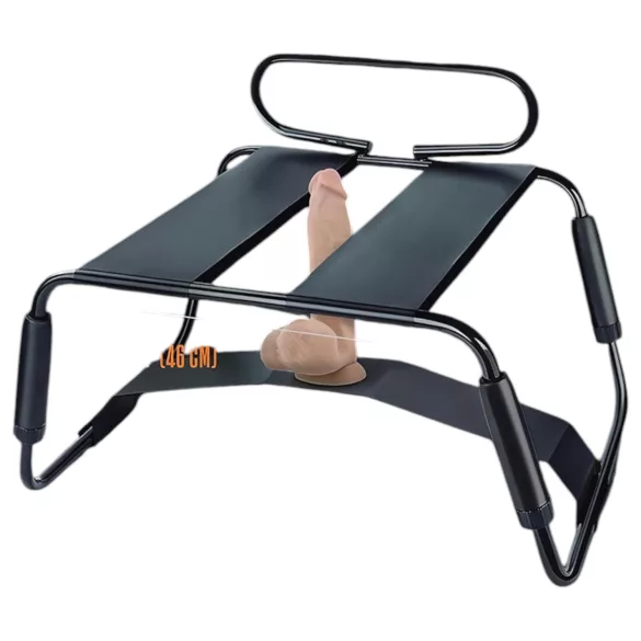 Temptasia - chaise sexuelle avec vibromasseur - noir naturel