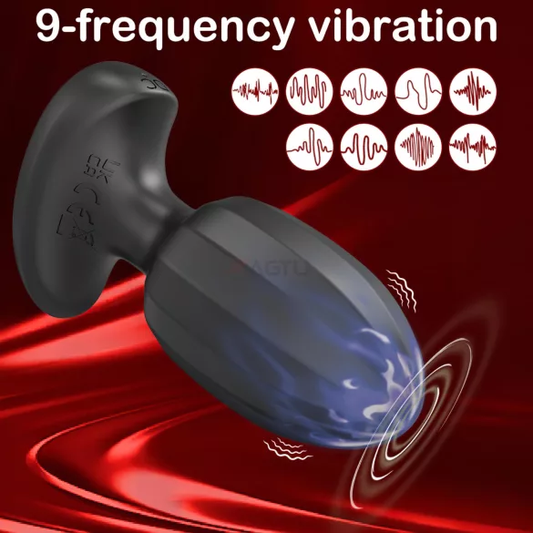 AlvUp - Vibromasseur anal contrôlé par application (noir)