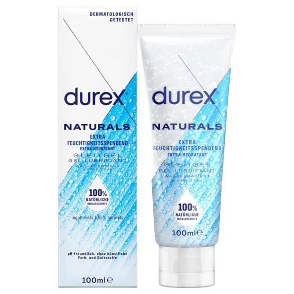 Durex Natural - Lubrifiant hydratant à base d'eau (100 ml)