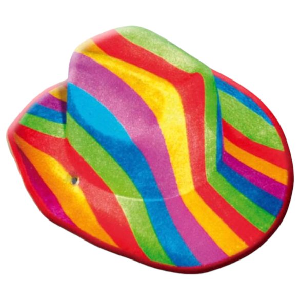 Chapeau cow-boy arc-en-ciel fierté