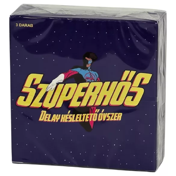 Super-héros - préservatifs à effet retardant (boîte de 3)