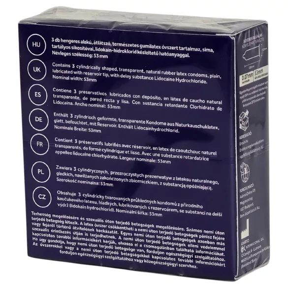 Super-héros - préservatifs à effet retardant (boîte de 3)