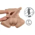 Silexd Apollo - masturbateur torse d’homme réaliste - silicone marron foncé