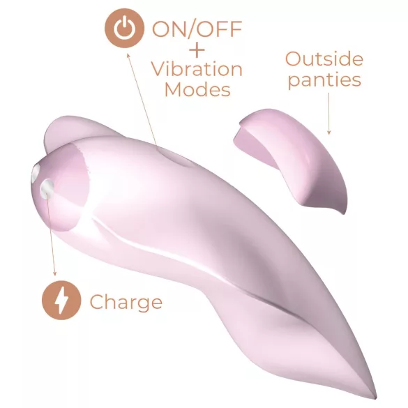 Adrien Lastic Temptation - Vibromasseur clitoridien contrôlé par application (rose)
