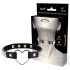 Coquette – Collier ras-du-cou noir orné de strass avec pendentif cœur
