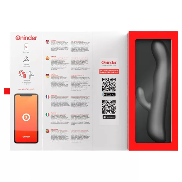 Oninder Oslo - vibromasseur à bras rotatif pour le clitoris (noir)