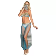   Subblime - Déguisement de harem sexy avec voile (bleu) - L/XL