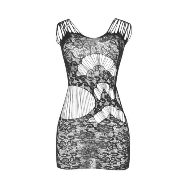 Subblime 951771 - robe résille dentelée (noir) - S-L