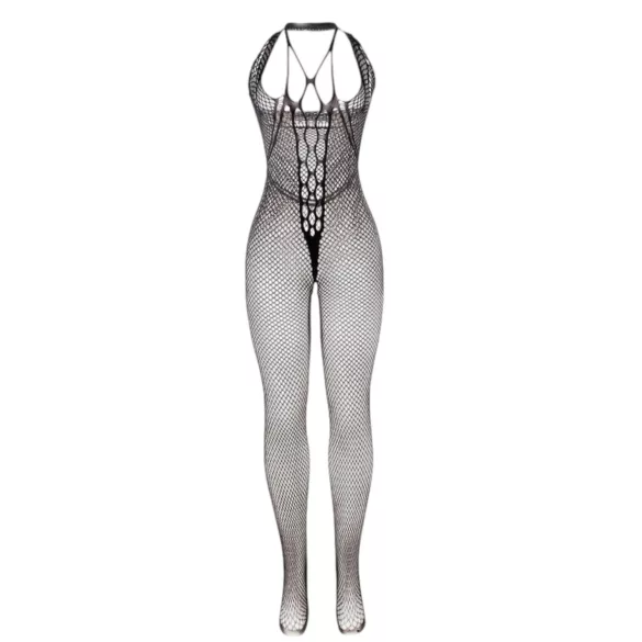 Subblime 951788 - combinaison résille à décolleté profond (noir) - S-L