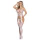 Subblime 951894 - Ensemble résille motif floral - (blanc) - Taille S-L