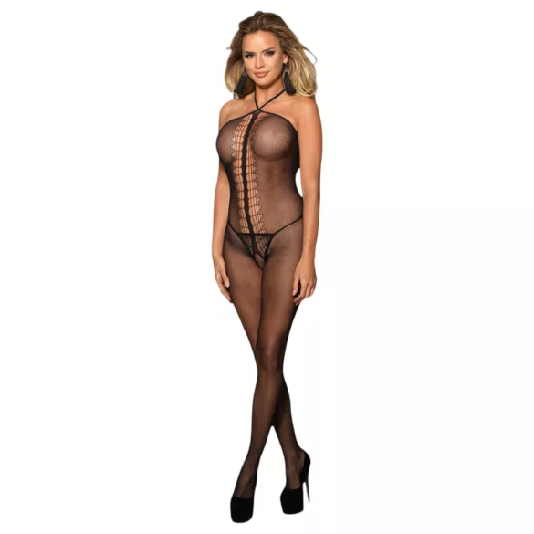 Subblime 951979 - combinaison en résille transparente (noir) - S-L
