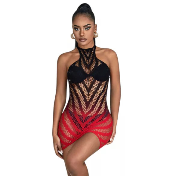 Subblime 952242 - robe résille dégradée - rouge - XS-M