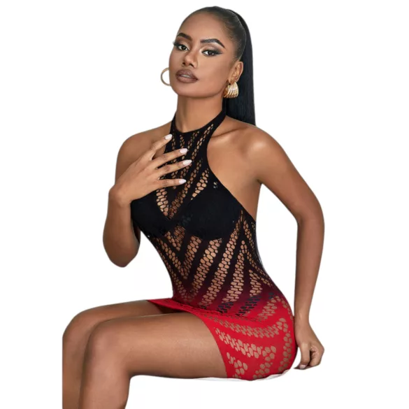 Subblime 952242 - robe résille dégradée - rouge - XS-M