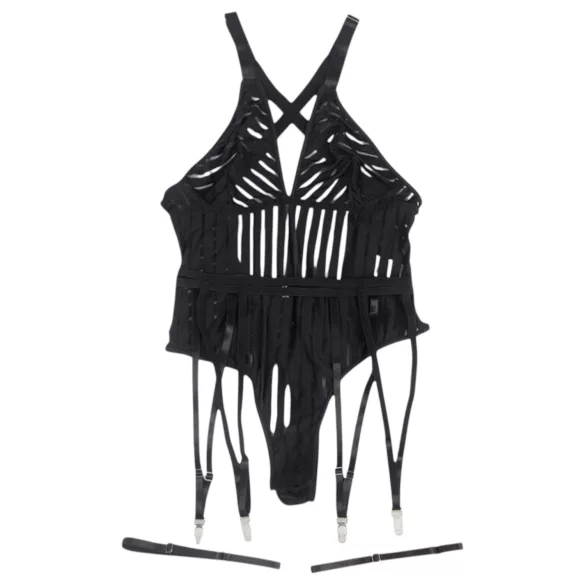Subblime - body lingerie rayé - noir