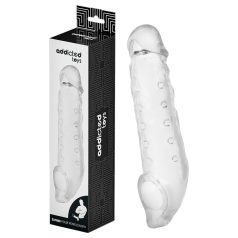   Addicted Toys - Gaine Pénienne avec Anneau Scrotal - 23cm (Transparent)
