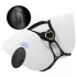 IBIZA - gode ceinture vibrant stimulateur clitoridien - silicone noir