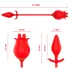 Intense Melanie - stimulateur clitoridien 2en1 langue vibrante - silicone rouge