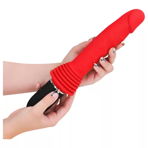 Intense Cynthia - vibromasseur va-et-vient ventouse - rouge