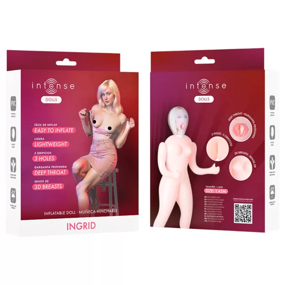 Intense Dolls Ingrid - poupée sexuelle gonflable - PVC