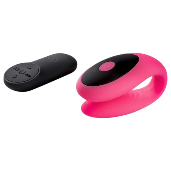 Virgite - vibromasseur couple télécommande (noir-rose)