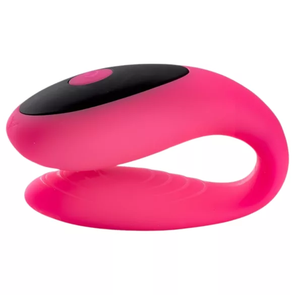 Virgite - vibromasseur pour couple télécommandé (noir-rose)