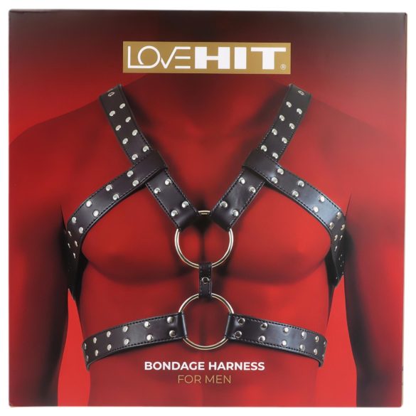 Virgite - harnais masculin noir