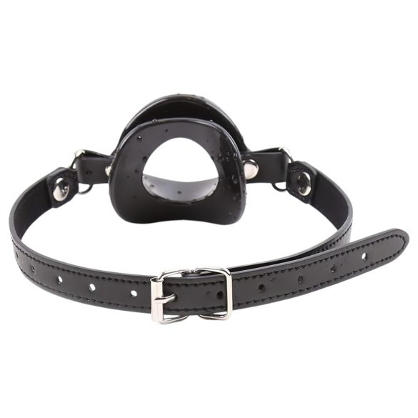 Latetobed - bâillon bouche forme lèvres - silicone noir