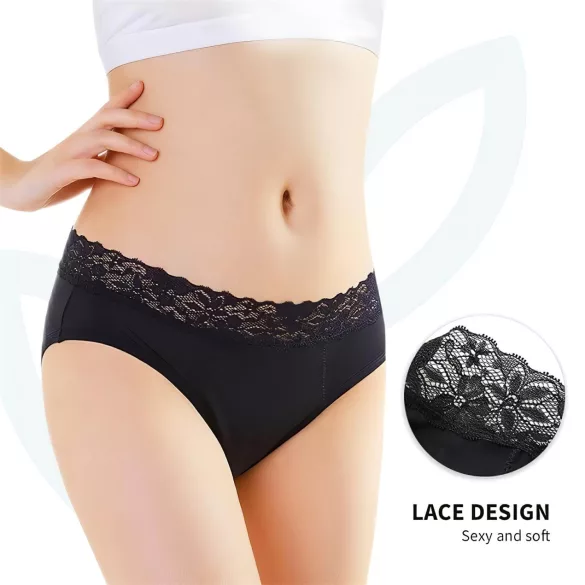 Adalet Natura Super - culotte menstruelle - noire