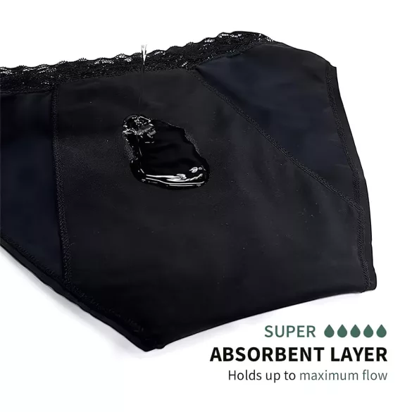 Adalet Natura Super - culotte menstruelle - noire