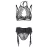 Adalet Evelyn - ensemble lingerie 3 pièces dentelle noire