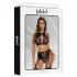 Adalet Evelyn - ensemble lingerie 3 pièces dentelle noire - L/XL