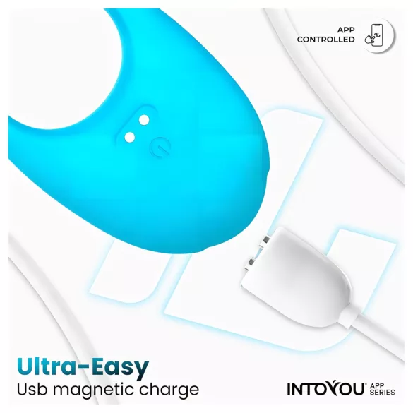 INTOYOU Ringo - anneau pénien vibrant intelligent avec application (bleu)