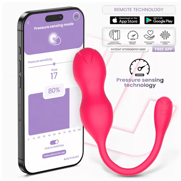 INTOYOU - Boules de Kegel vibrantes connectées - duo - rose
