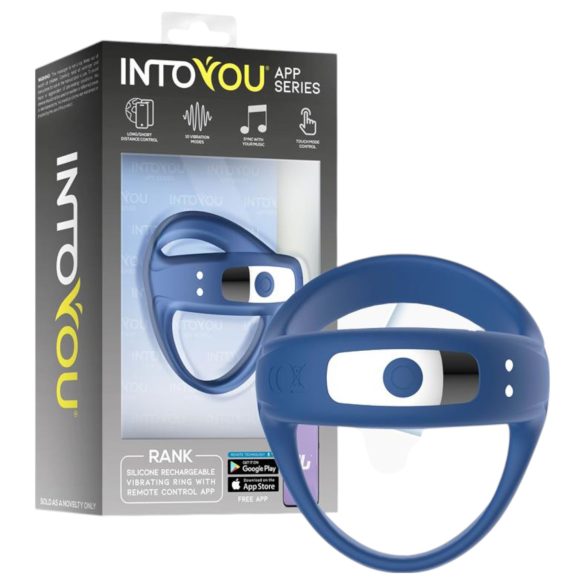 INTOYOU - anneau vibrant intelligent pour pénis et testicules (bleu)