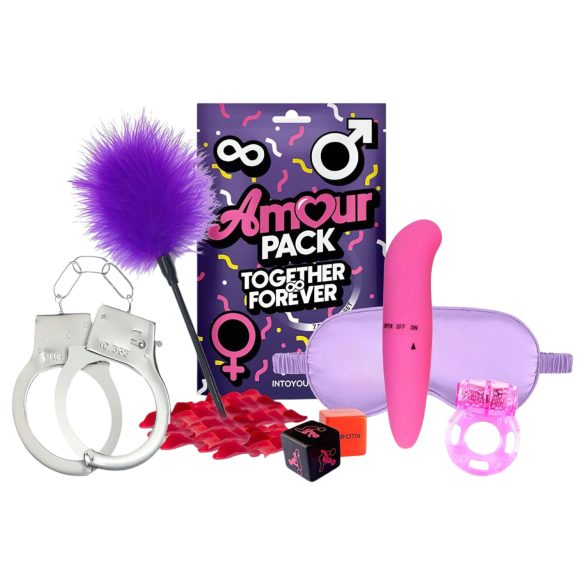 Pack Amour Ensemble - Kit de Démarrage avec Vibromasseur - 7 Pièces