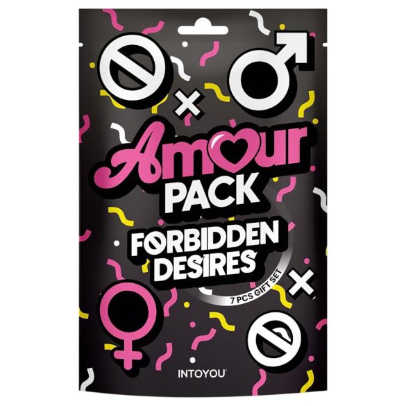 Amour Pack Forbidden Desires - coffret débutant avec vibromasseur - 7 pièces