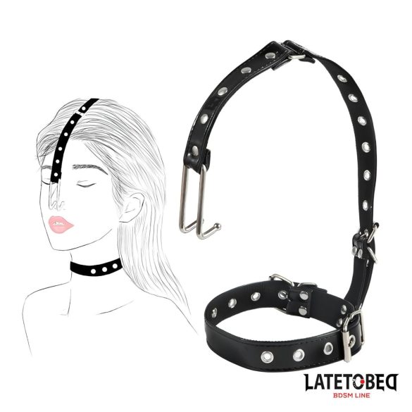 Latetobed - collier avec crochet nasal (noir)