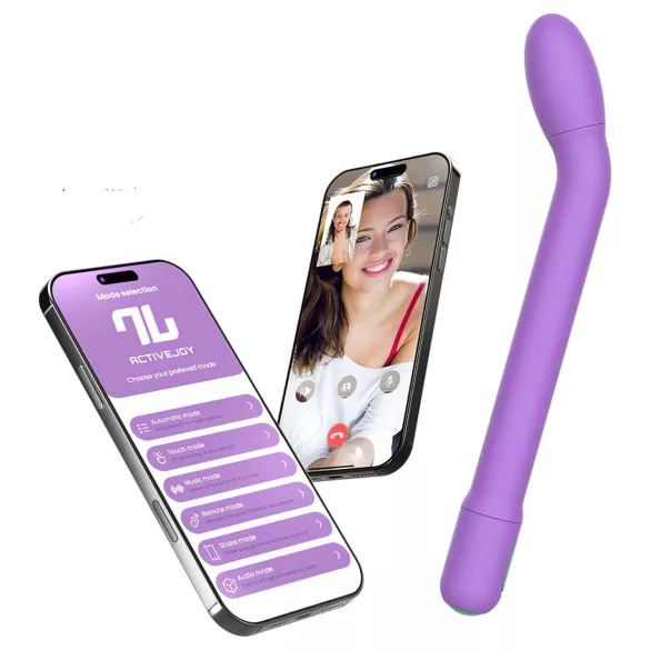 Adalet Gently - stimulateur vibrant point G et prostate - violet - connecté