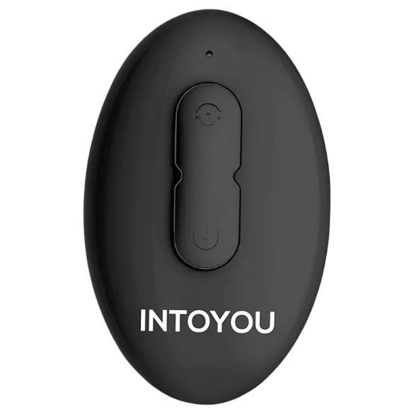 IntoYou Bruce - stimulateur prostatique rotatif radio-commandé avec double anneau (noir)