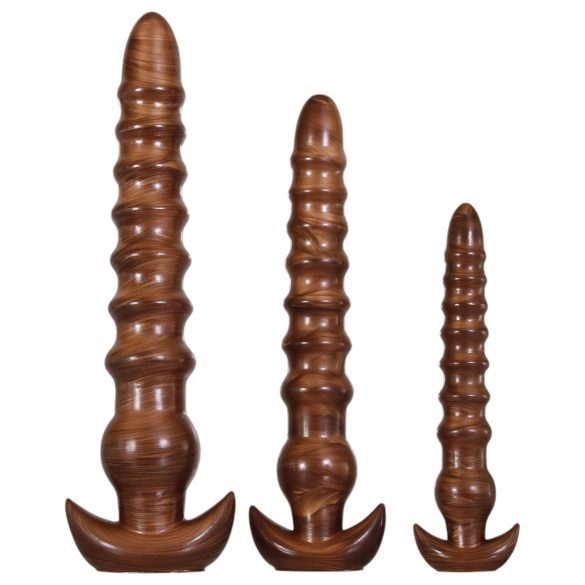 Ensemble de Dildos Anaux Évolués - Bois Torsadé