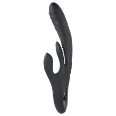   Playboy Rapid Rabbit - vibromasseur à clitoris rechargeable (noir)