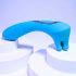 Pile ou Face Évolué - vibromasseur double extrémité rechargeable (bleu)