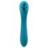 Pile ou Face Évolué - vibromasseur double extrémité rechargeable (bleu)